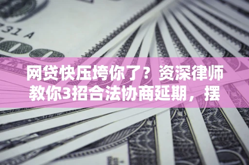 武汉网贷快压垮你了？资深律师教你3招合法协商延期，摆脱暴力催收！