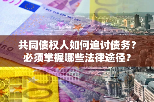 武汉共同债权人如何追讨债务？必须掌握哪些法律途径？