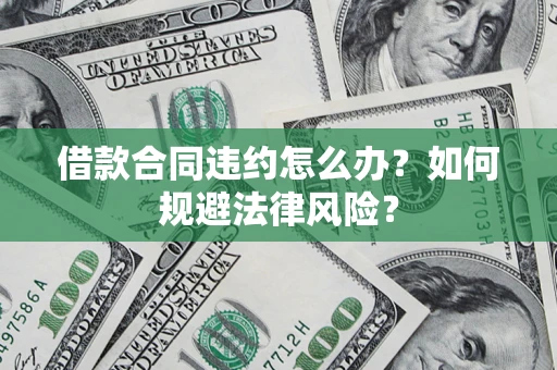 武汉借款合同违约怎么办？如何规避法律风险？